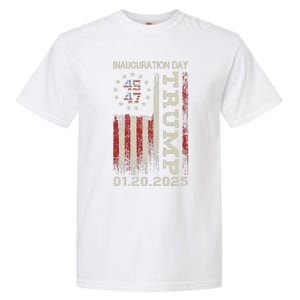 President Donald Trump Inauguration Day 2025 Usa Flag Gift Garment-Dyed Heavyweight T-Shirt