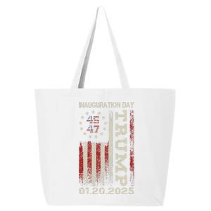 President Donald Trump Inauguration Day 2025 Usa Flag Gift 25L Jumbo Tote