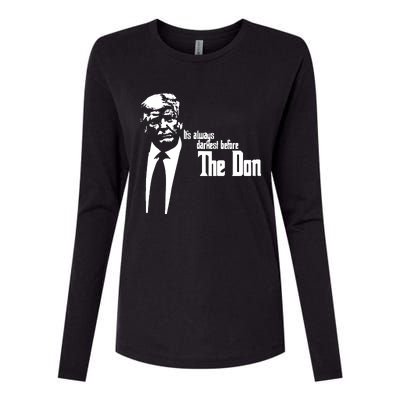 President Donald Trump The Don Funny Political 2024 Womens Cotton Relaxed Long Sleeve T-Shirt