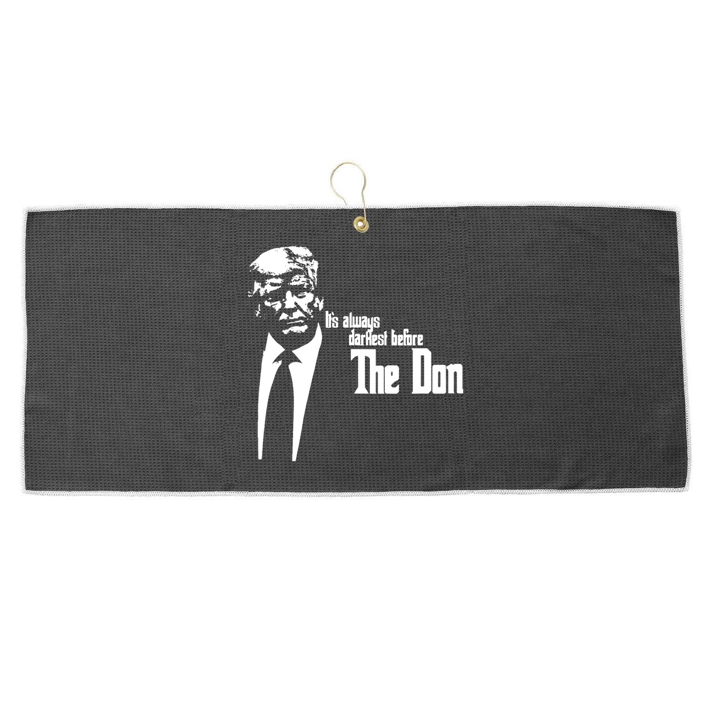 President Donald Trump The Don Funny Political 2024 Large Microfiber Waffle Golf Towel
