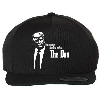 President Donald Trump The Don Funny Political 2024 Wool Snapback Cap