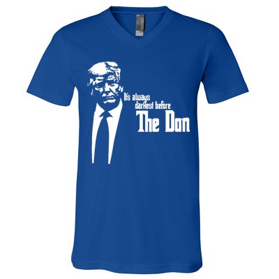 President Donald Trump The Don Funny Political 2024 V-Neck T-Shirt