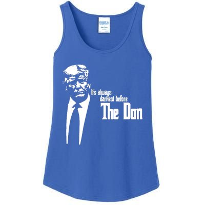 President Donald Trump The Don Funny Political 2024 Ladies Essential Tank