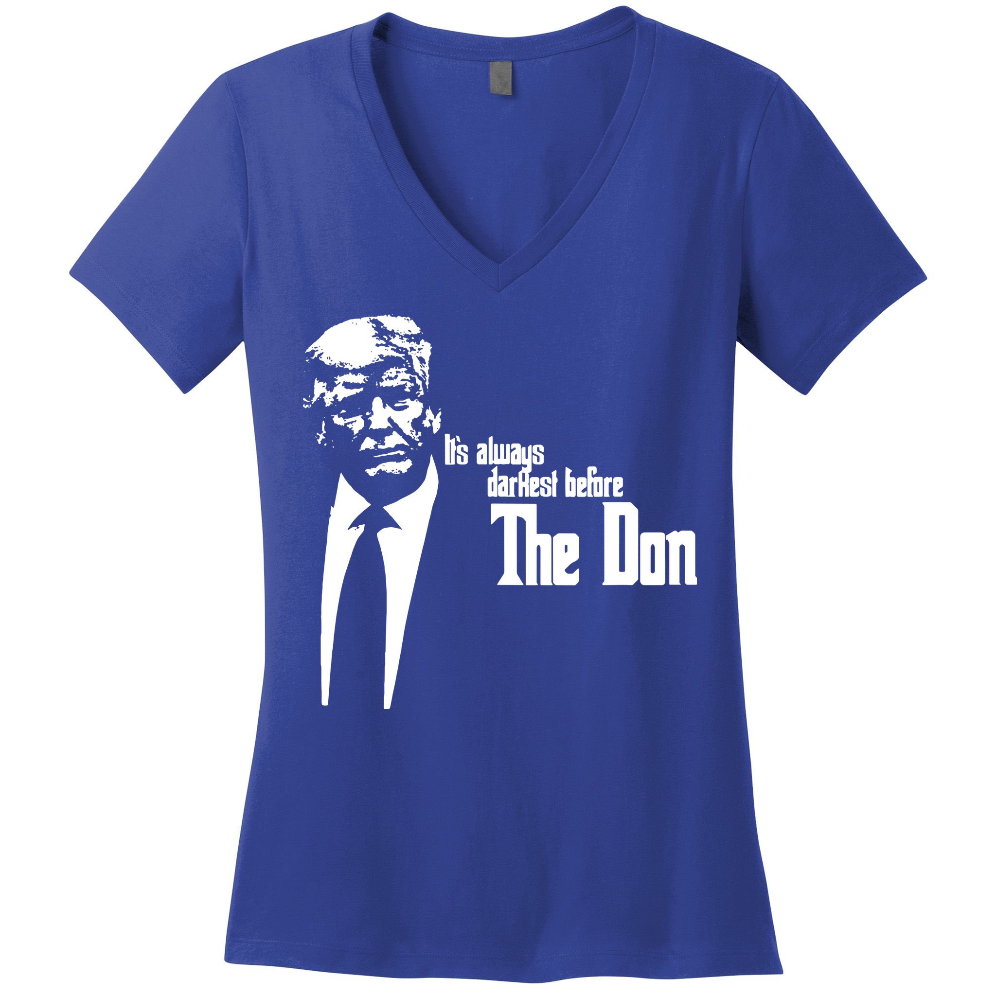 President Donald Trump The Don Funny Political 2024 Women's V-Neck T-Shirt