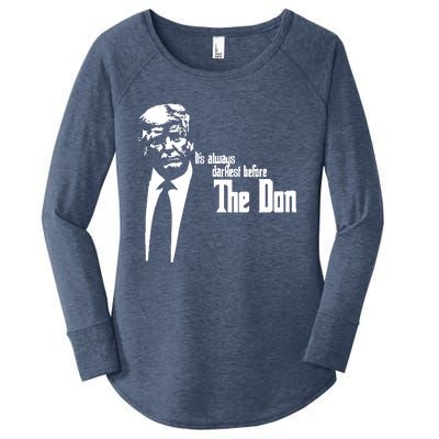 President Donald Trump The Don Funny Political 2024 Women's Perfect Tri Tunic Long Sleeve Shirt