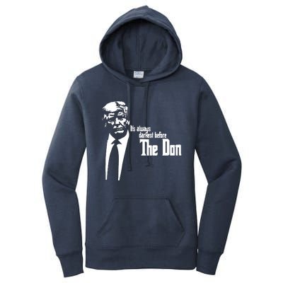 President Donald Trump The Don Funny Political 2024 Women's Pullover Hoodie