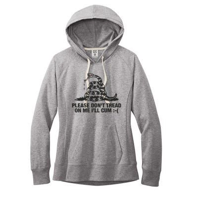 Please Don't Tread On Me I'll Cum Women's Fleece Hoodie