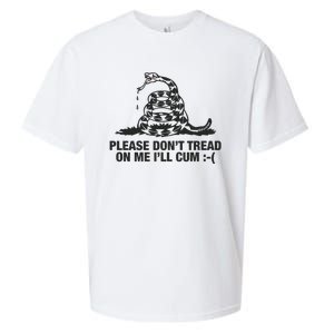 Please Don't Tread On Me I'll Cum Sueded Cloud Jersey T-Shirt