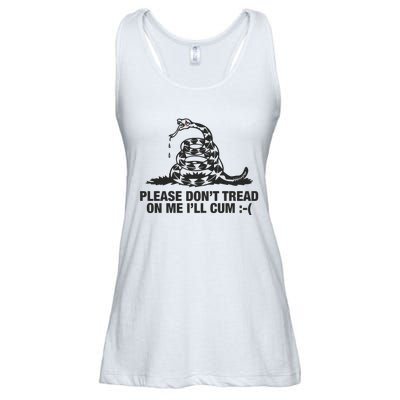 Please Don't Tread On Me I'll Cum Ladies Essential Flowy Tank