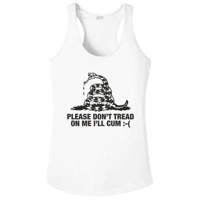 Please Don't Tread On Me I'll Cum Ladies PosiCharge Competitor Racerback Tank