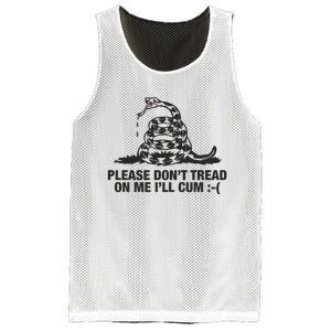 Please Don't Tread On Me I'll Cum Mesh Reversible Basketball Jersey Tank