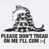 Please Don't Tread On Me I'll Cum Kids T-Shirt