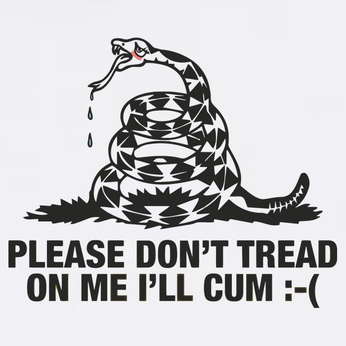 Please Don't Tread On Me I'll Cum Kids T-Shirt