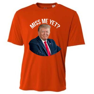 President Donald Trump Miss Me Yet Funny Political 2024 Cooling Performance Crew T-Shirt