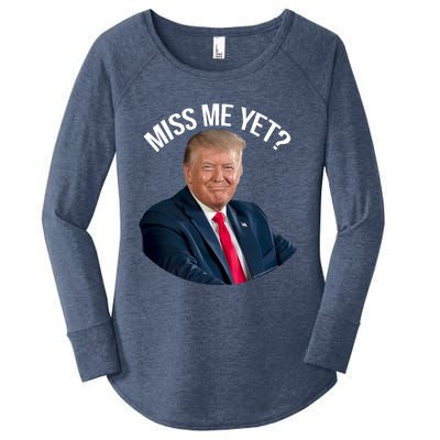 President Donald Trump Miss Me Yet Funny Political 2024 Women's Perfect Tri Tunic Long Sleeve Shirt