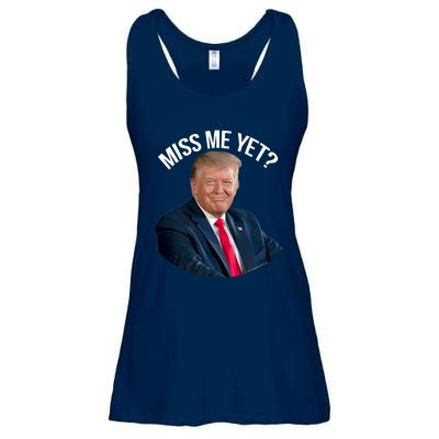 President Donald Trump Miss Me Yet Funny Political 2024 Ladies Essential Flowy Tank