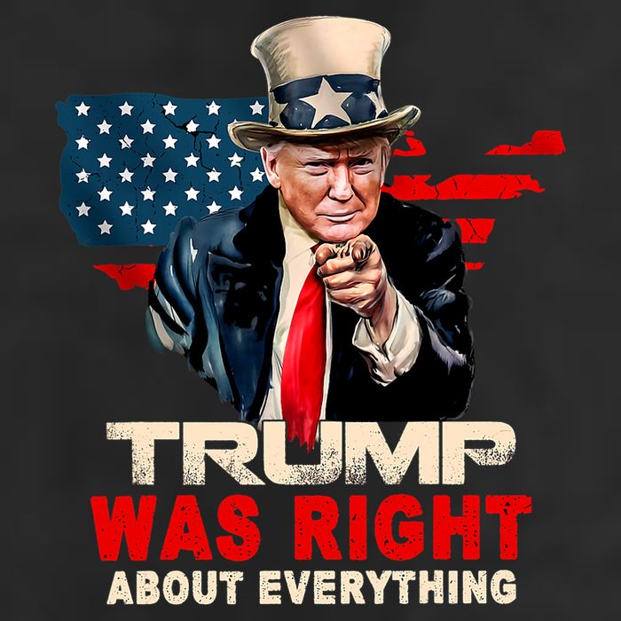 Pro Donald Trump Funny Trump Was Right About Everything 7 Panel Mesh Trucker Snapback Hat