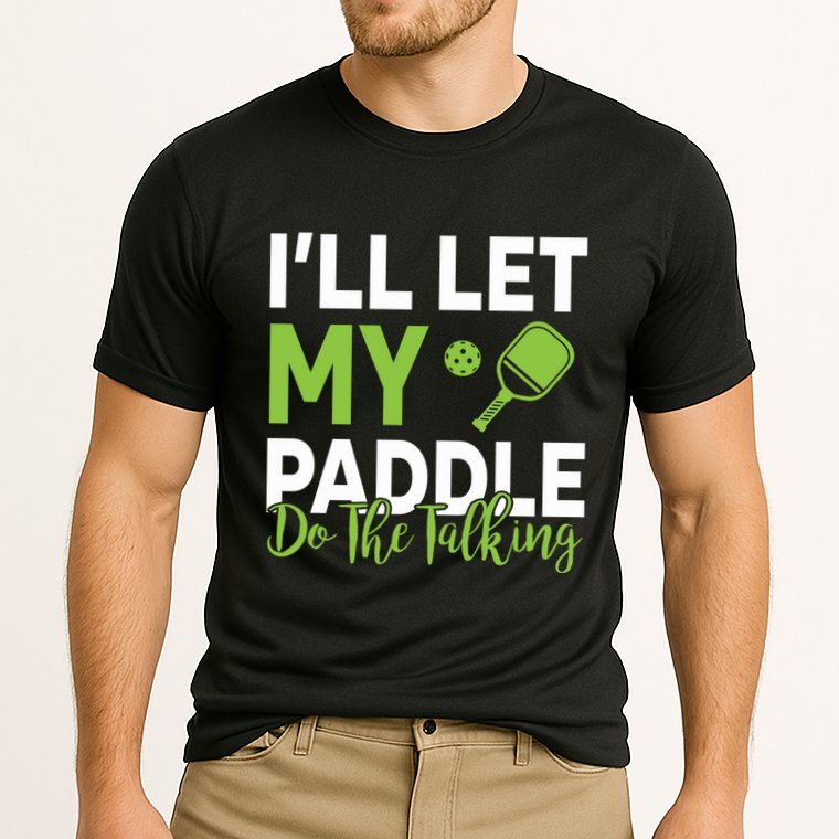Pickleball Do The Talking TL Performance Shirt