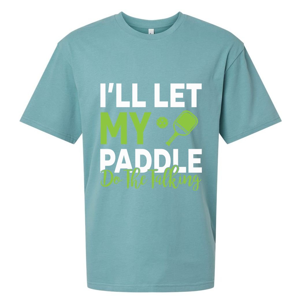 Pickleball Do The Talking TL Sueded Cloud Jersey T-Shirt