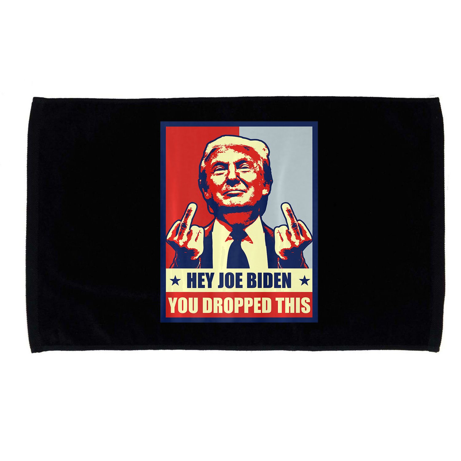 Pro Donald Trump 2024 Republican Conservative Anti Joe Biden Microfiber Hand Towel