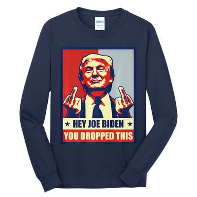 Pro Donald Trump 2024 Republican Conservative Anti Joe Biden Tall Long Sleeve T-Shirt