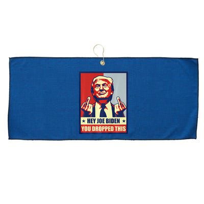 Pro Donald Trump 2024 Republican Conservative Anti Joe Biden Large Microfiber Waffle Golf Towel