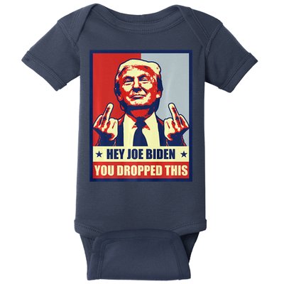 Pro Donald Trump 2024 Republican Conservative Anti Joe Biden Baby Bodysuit