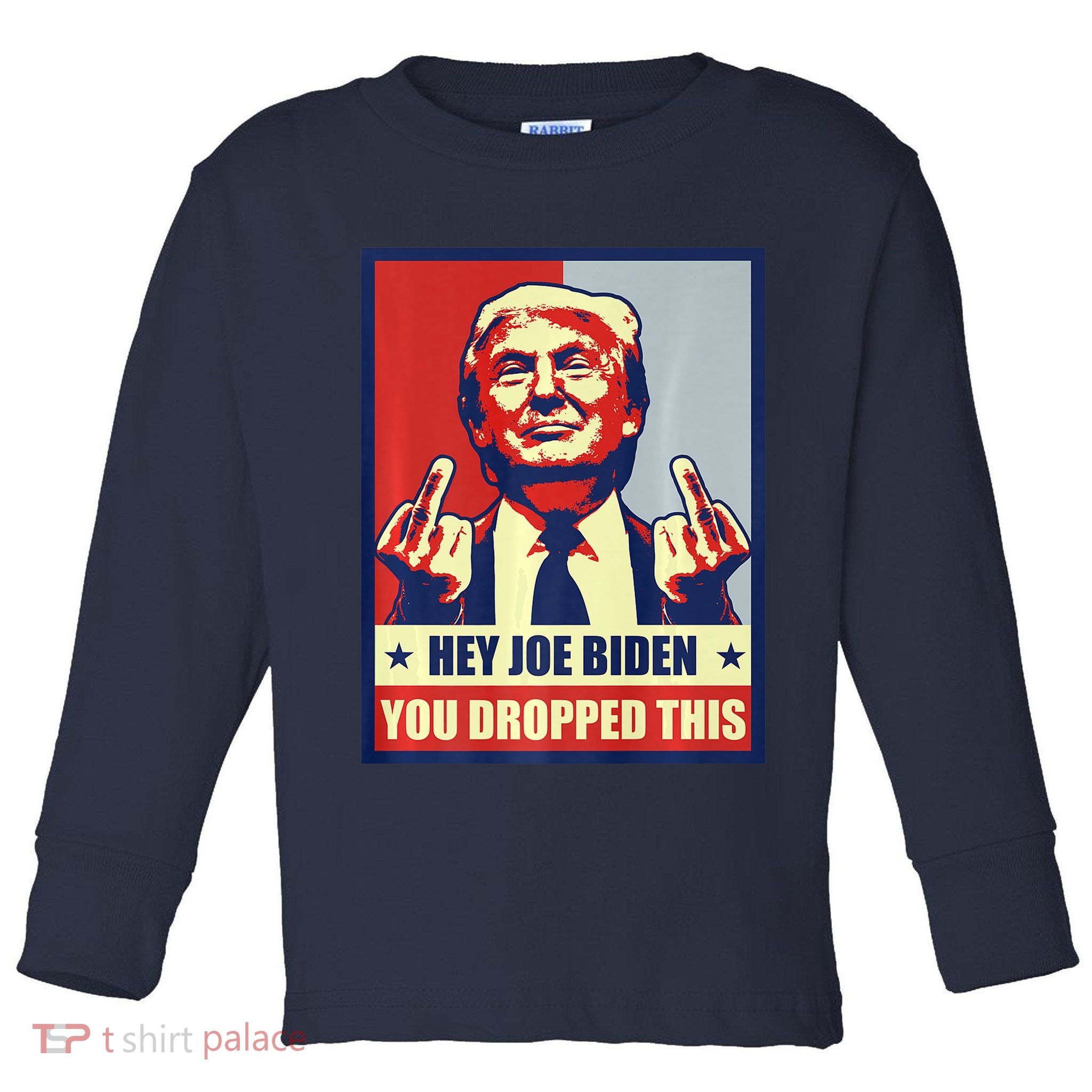 Pro Donald Trump 2024 Republican Conservative Anti Joe Biden Toddler Long Sleeve Shirt