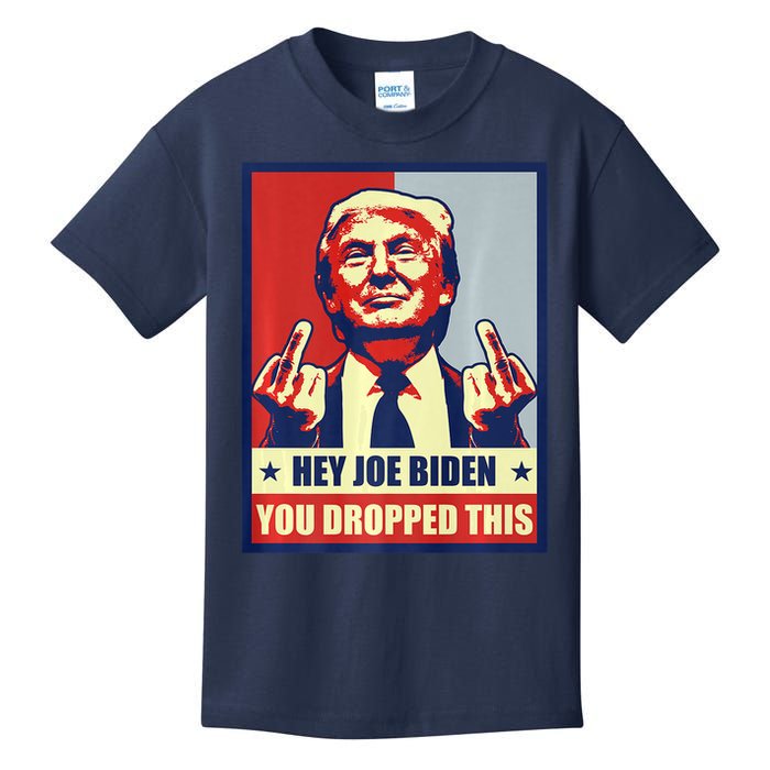 Pro Donald Trump 2024 Republican Conservative Anti Joe Biden Kids T-Shirt