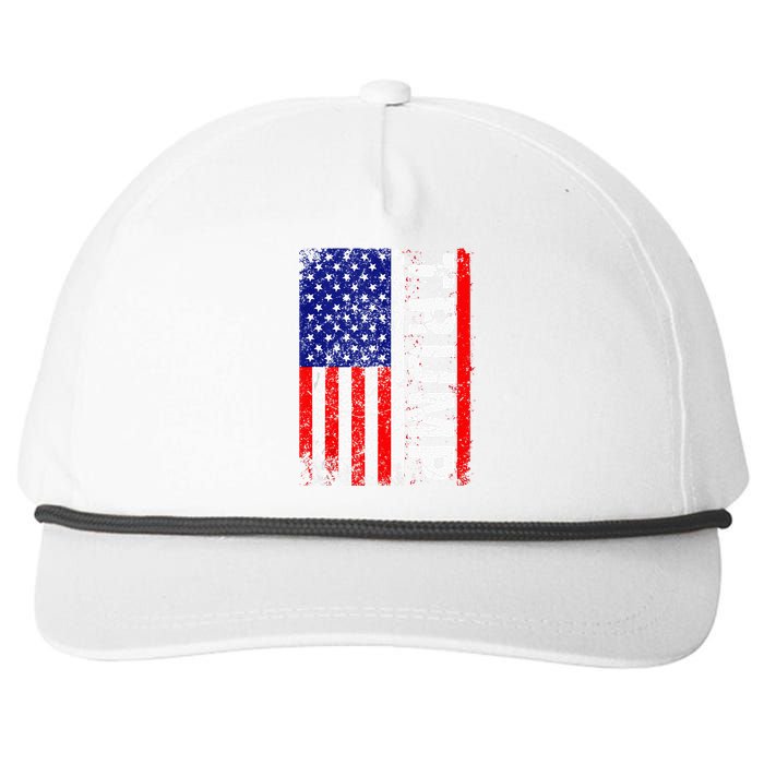 PRESIDENT Donald Trump 2020 Vintage USA Flag Snapback Five-Panel Rope Hat