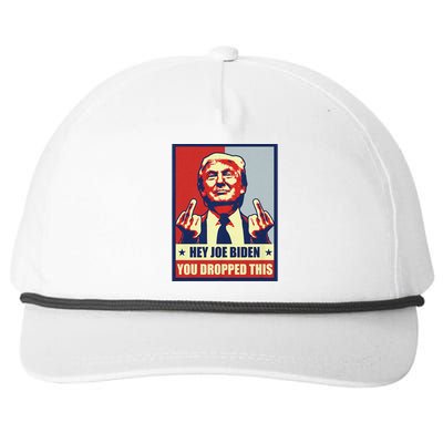 Pro Donald Trump 2024 Republican Conservative Anti Joe Biden Snapback Five-Panel Rope Hat