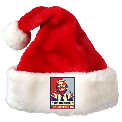 Pro Donald Trump 2024 Republican Conservative Anti Joe Biden Premium Christmas Santa Hat