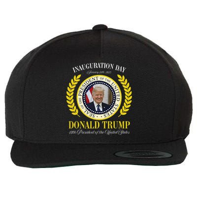 President Donald Trump Inauguration Day 2025 Memorabilia Wool Snapback Cap