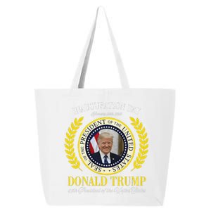 President Donald Trump Inauguration Day 2025 Memorabilia 25L Jumbo Tote