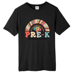 Pre-K Dream Team Rainbow Kinder Pre-K Teacher Back to School Tall Fusion ChromaSoft Performance T-Shirt