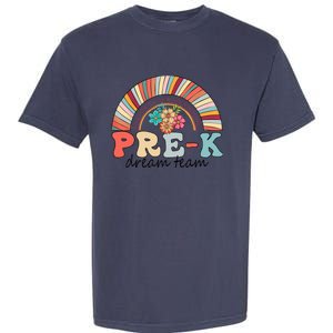 Pre-K Dream Team Rainbow Kinder Pre-K Teacher Back to School Garment-Dyed Heavyweight T-Shirt