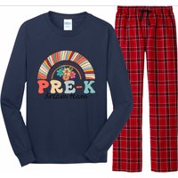 Pre-K Dream Team Rainbow Kinder Pre-K Teacher Back to School Long Sleeve Pajama Set