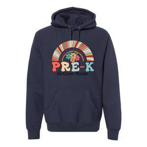 Pre-K Dream Team Rainbow Kinder Pre-K Teacher Back to School Premium Hoodie