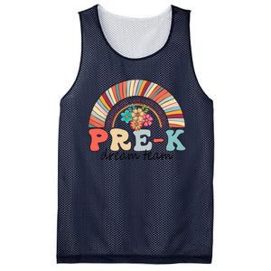 Pre-K Dream Team Rainbow Kinder Pre-K Teacher Back to School Mesh Reversible Basketball Jersey Tank