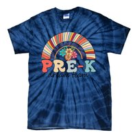 Pre-K Dream Team Rainbow Kinder Pre-K Teacher Back to School Tie-Dye T-Shirt