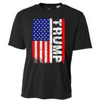 PRESIDENT Donald Trump Vintage USA Flag Cooling Performance Crew T-Shirt