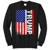 PRESIDENT Donald Trump Vintage USA Flag Sweatshirt