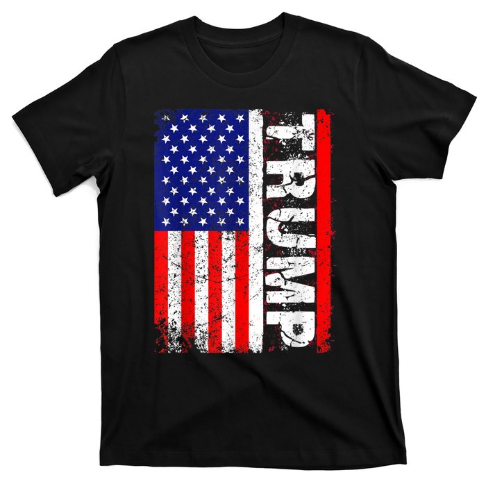 PRESIDENT Donald Trump Vintage USA Flag T-Shirt