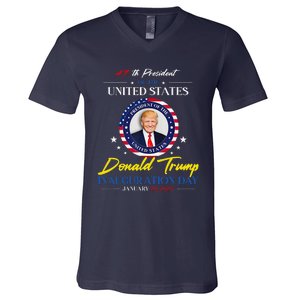 President Donald Trump Inauguration Day 2025 Memorabilia V-Neck T-Shirt