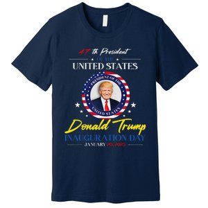 President Donald Trump Inauguration Day 2025 Memorabilia Premium T-Shirt