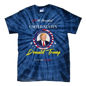 President Donald Trump Inauguration Day 2025 Memorabilia Tie-Dye T-Shirt