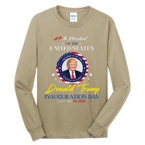 President Donald Trump Inauguration Day 2025 Memorabilia Tall Long Sleeve T-Shirt