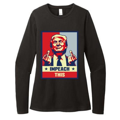 Pro Donald Trump Funny Gift Republican Conservative Impeach This Funny Gift Womens CVC Long Sleeve Shirt