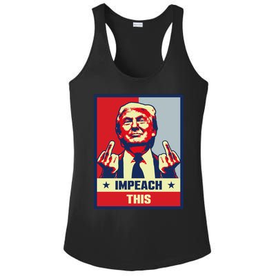 Pro Donald Trump Funny Gift Republican Conservative Impeach This Funny Gift Ladies PosiCharge Competitor Racerback Tank