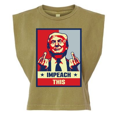 Pro Donald Trump Funny Gift Republican Conservative Impeach This Funny Gift Garment-Dyed Women's Muscle Tee